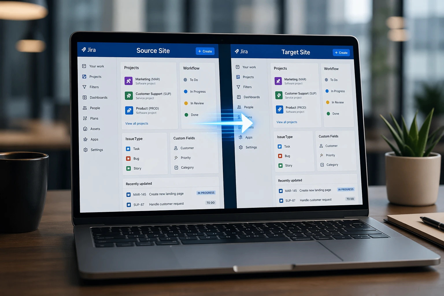 How to Copy Jira Configuration to Another Site (and Keep It in Sync)